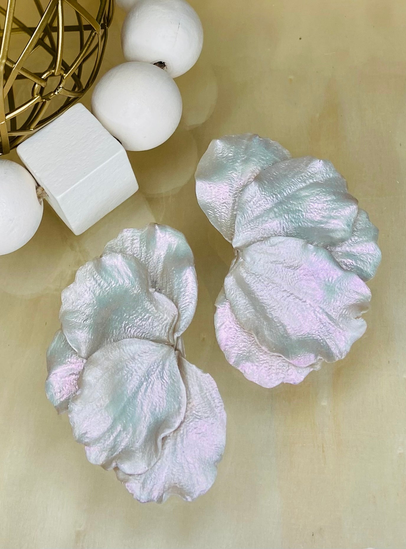 Ivory Flower Studs