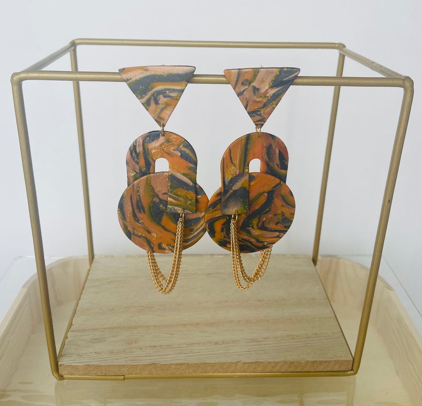 Orange and Grey Tiger Drops
