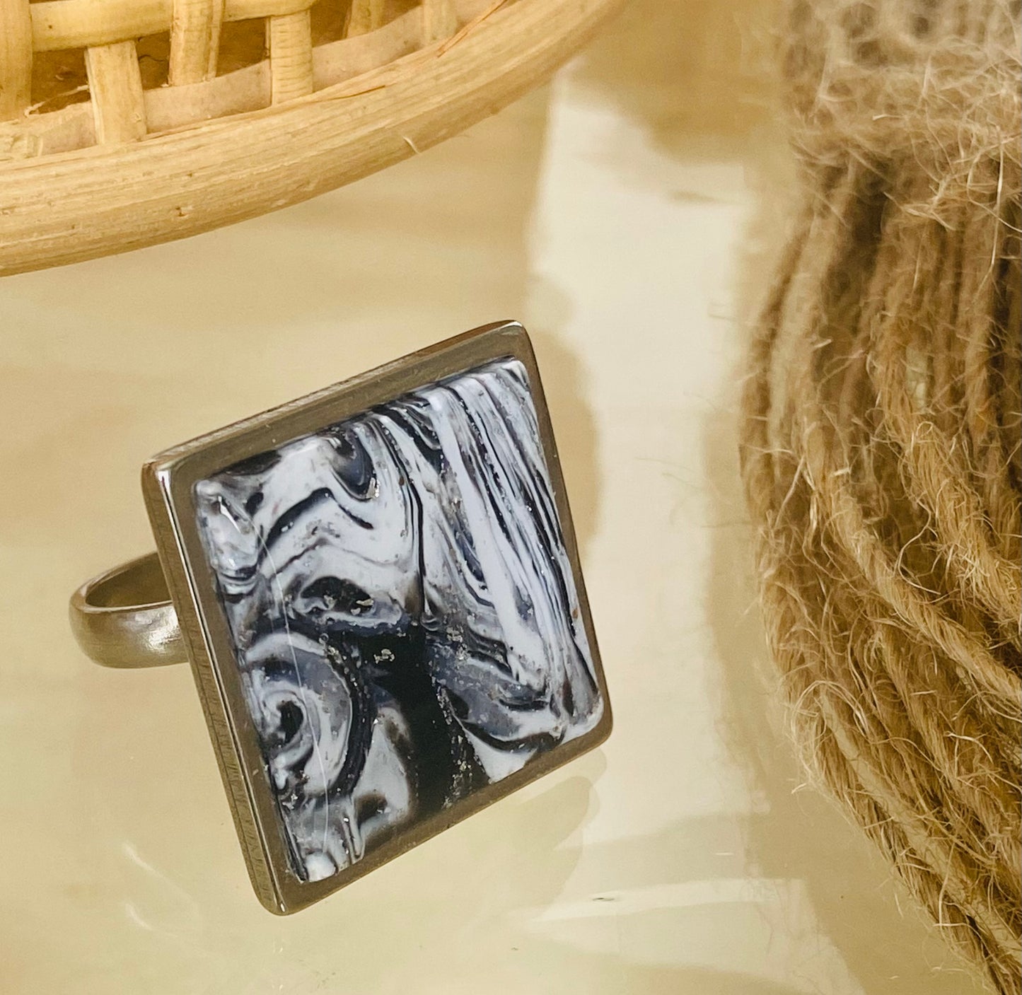 Black and White Swirl
