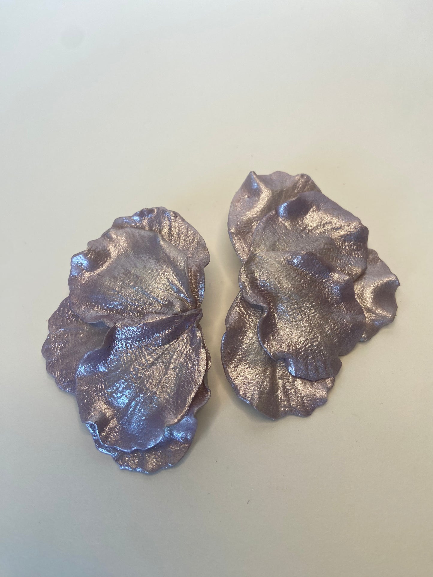 Lavender Floral Studs