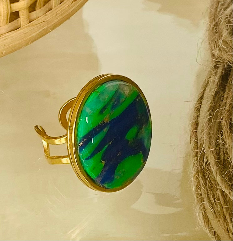 Green and Blue Ring
