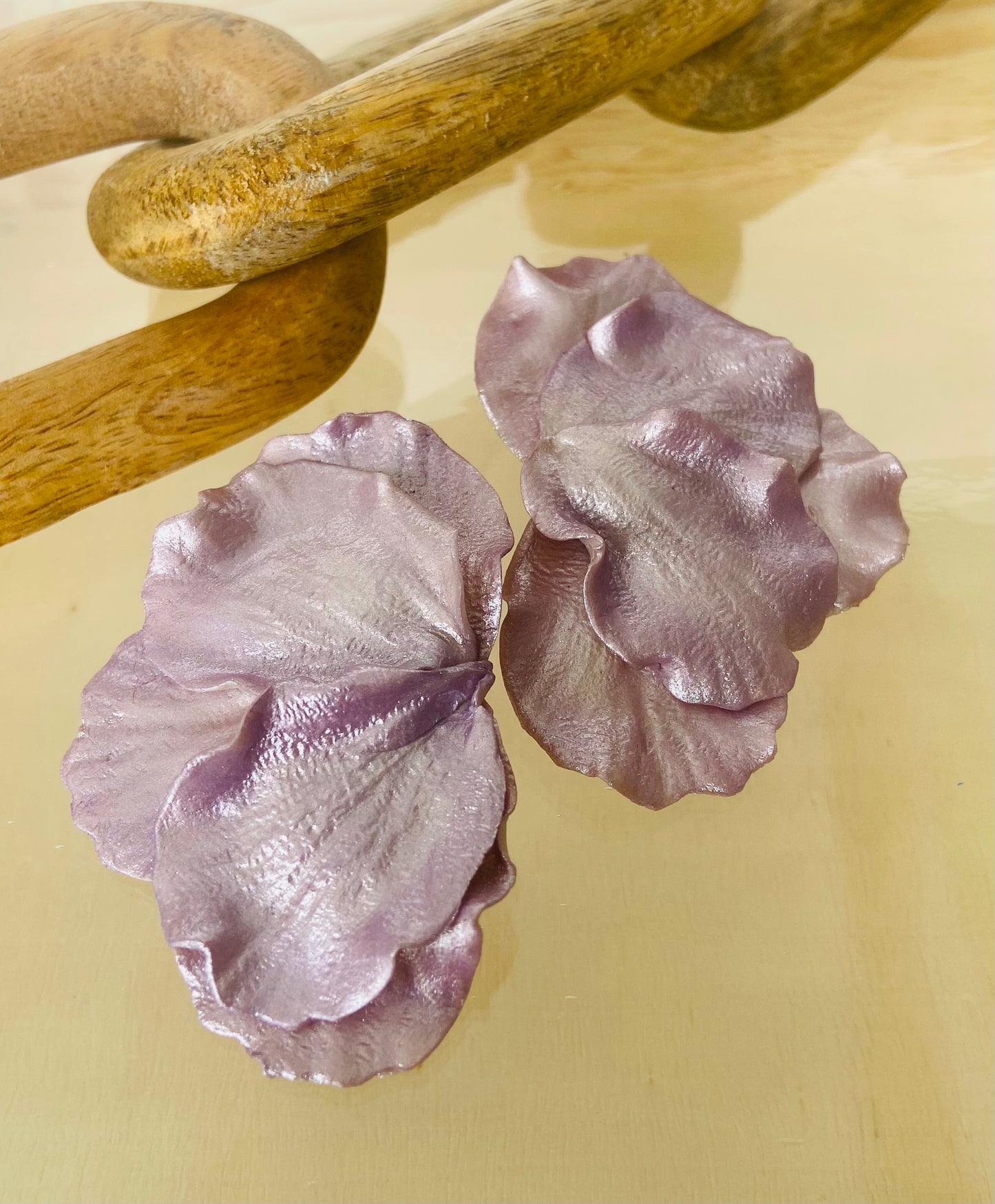 Lavender Floral Studs